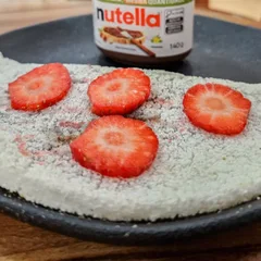 Tapioca de Nutella com morango ou banana